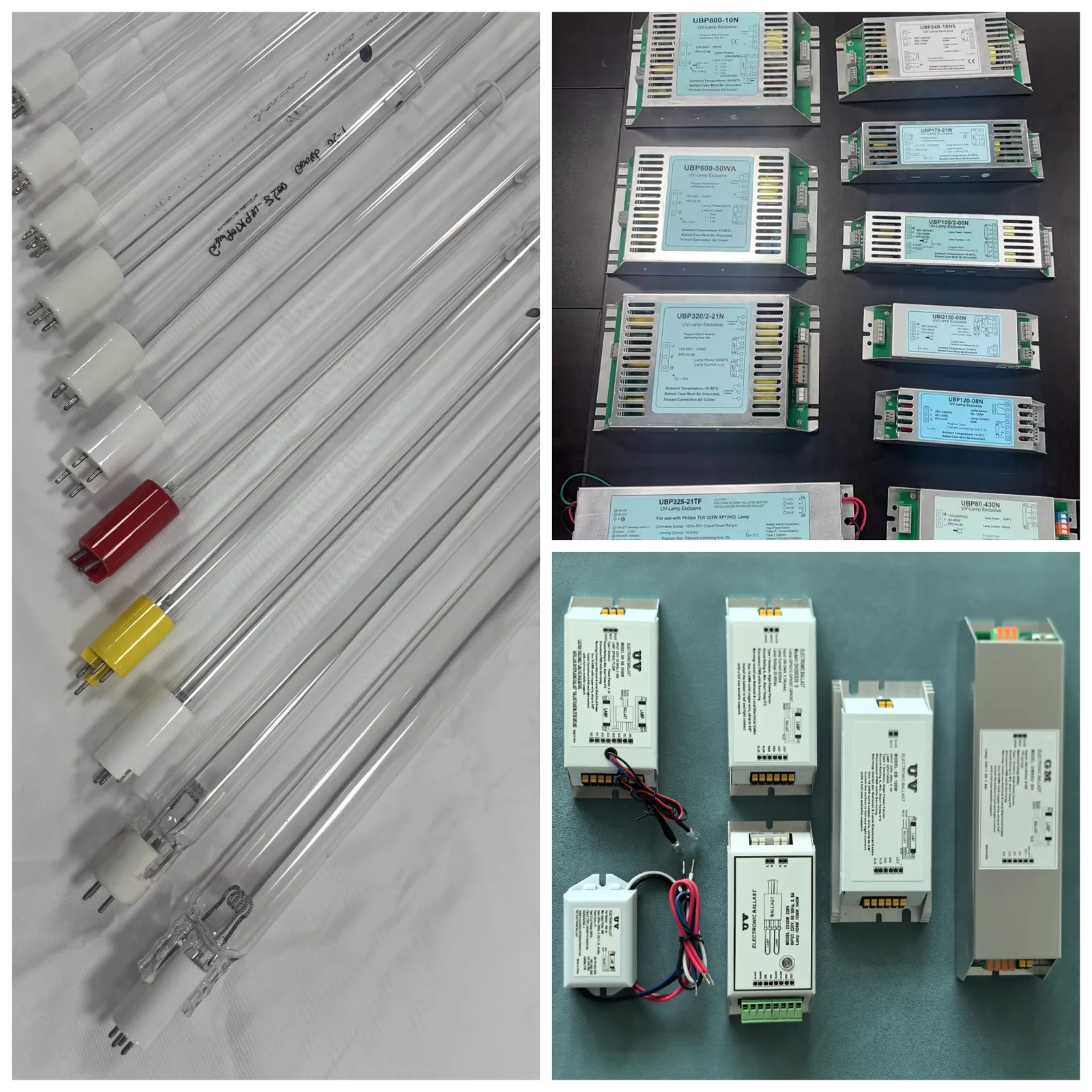 Germicidal UV lamp range with UBP-series electronic ballasts