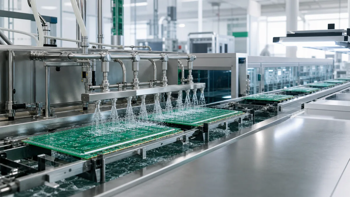 Purified-water rinsing line for PCB and display manufacturing