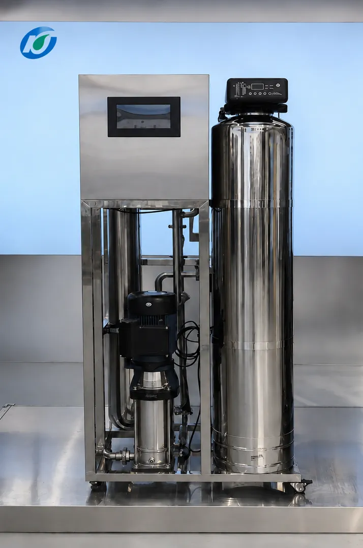 KONCHE 500 LPH compact RO drinking water system with multi-stage pretreatment and PLC control
