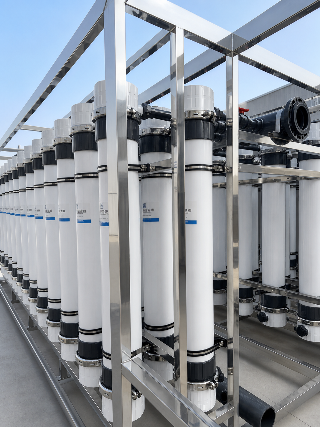 Ultrafiltration system process diagram