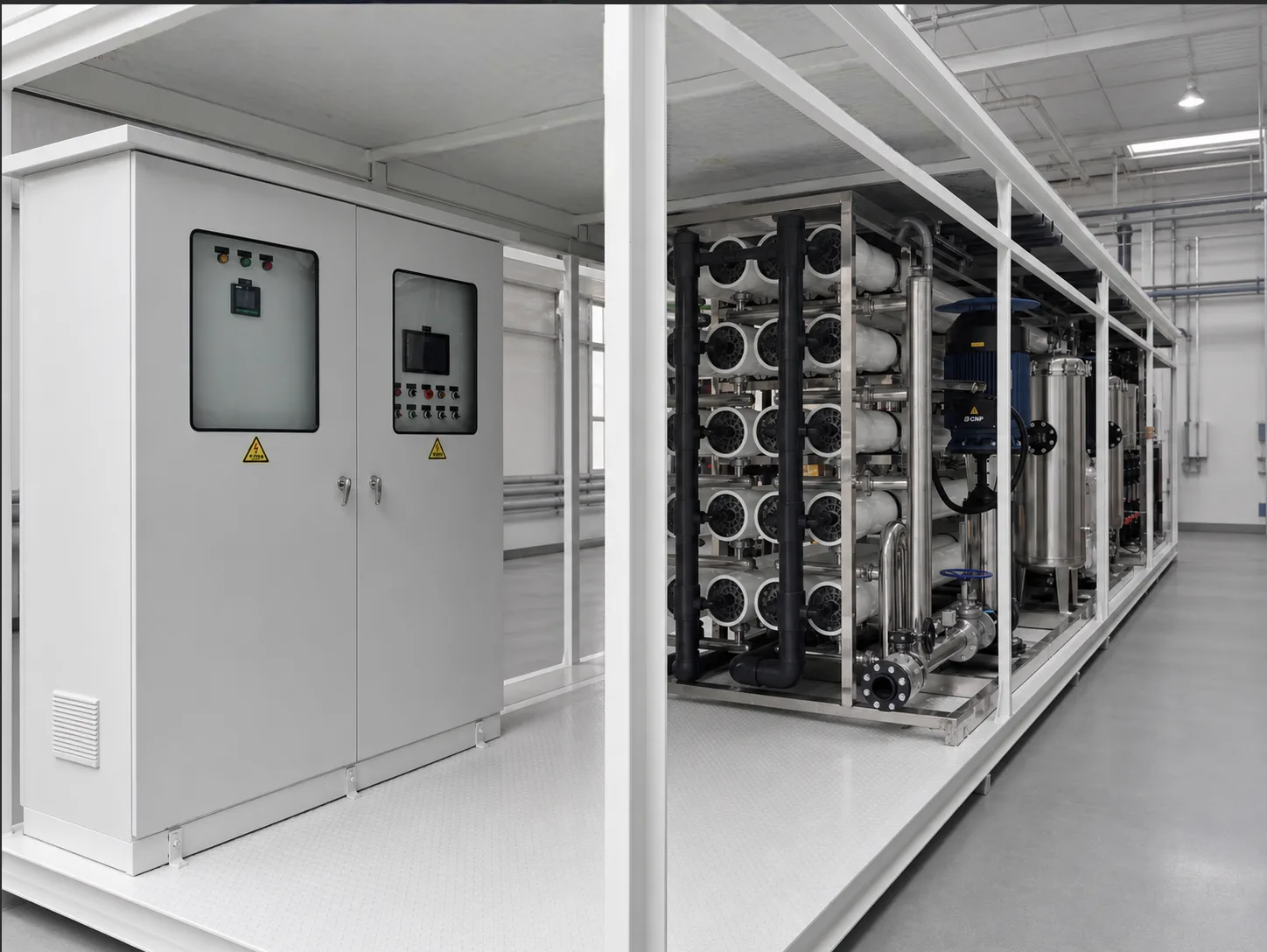 Containerized reverse osmosis water treatment plant, KONCHE containerized RO system